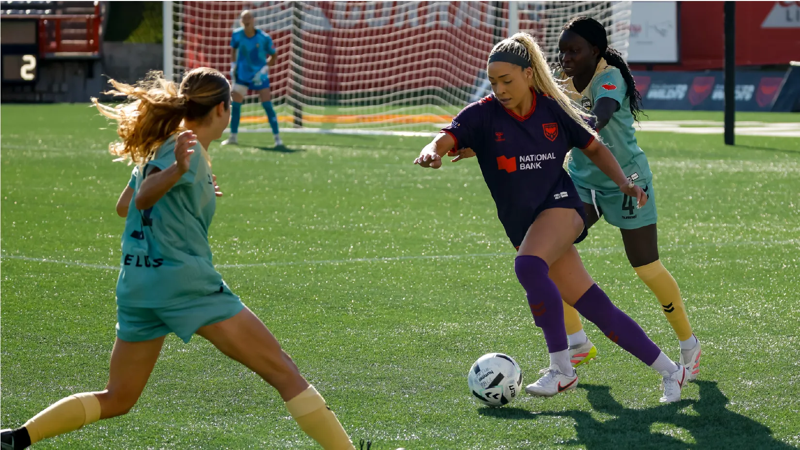 Calgary Wild FC player in action ahead of the July 28 away match against AFC Toronto
