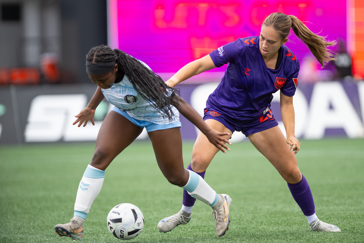 Kathryn Harvey in action during a game