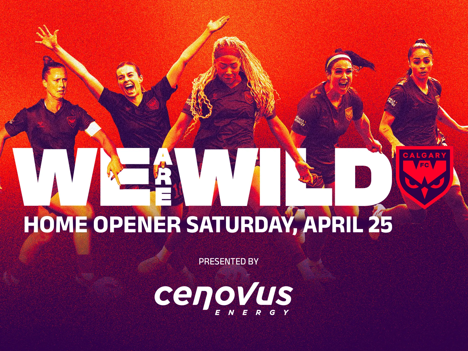 Calgary Wild FC players walking out before a match