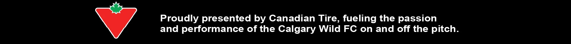 Canadian Tire Wild FC site banner