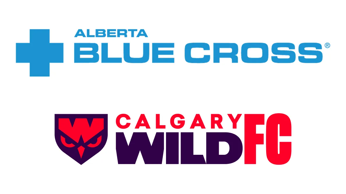 Calgary Wild and Alberta Blue Cross Logos