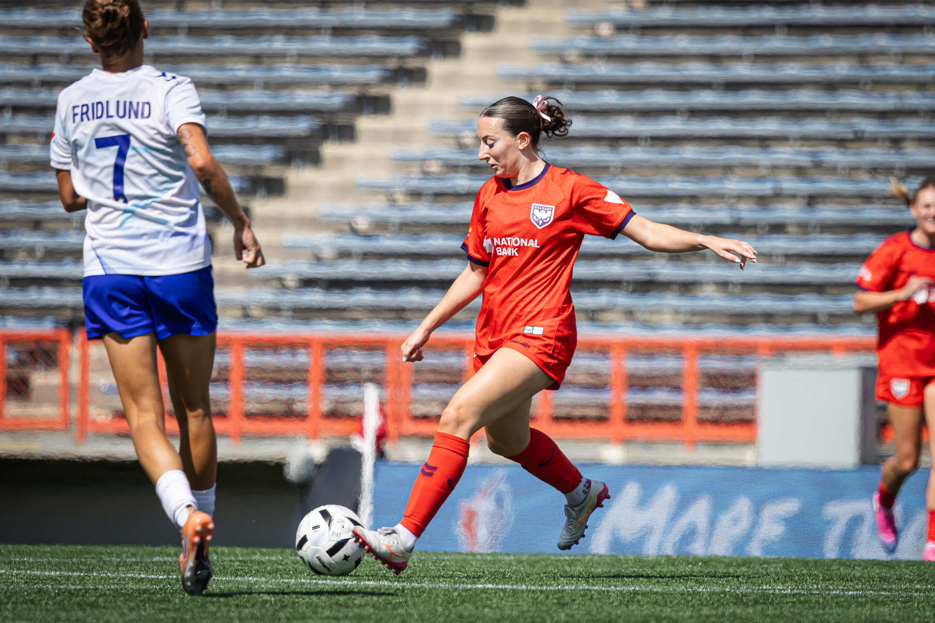 Josie Aulicino in action at McMahon Stadium