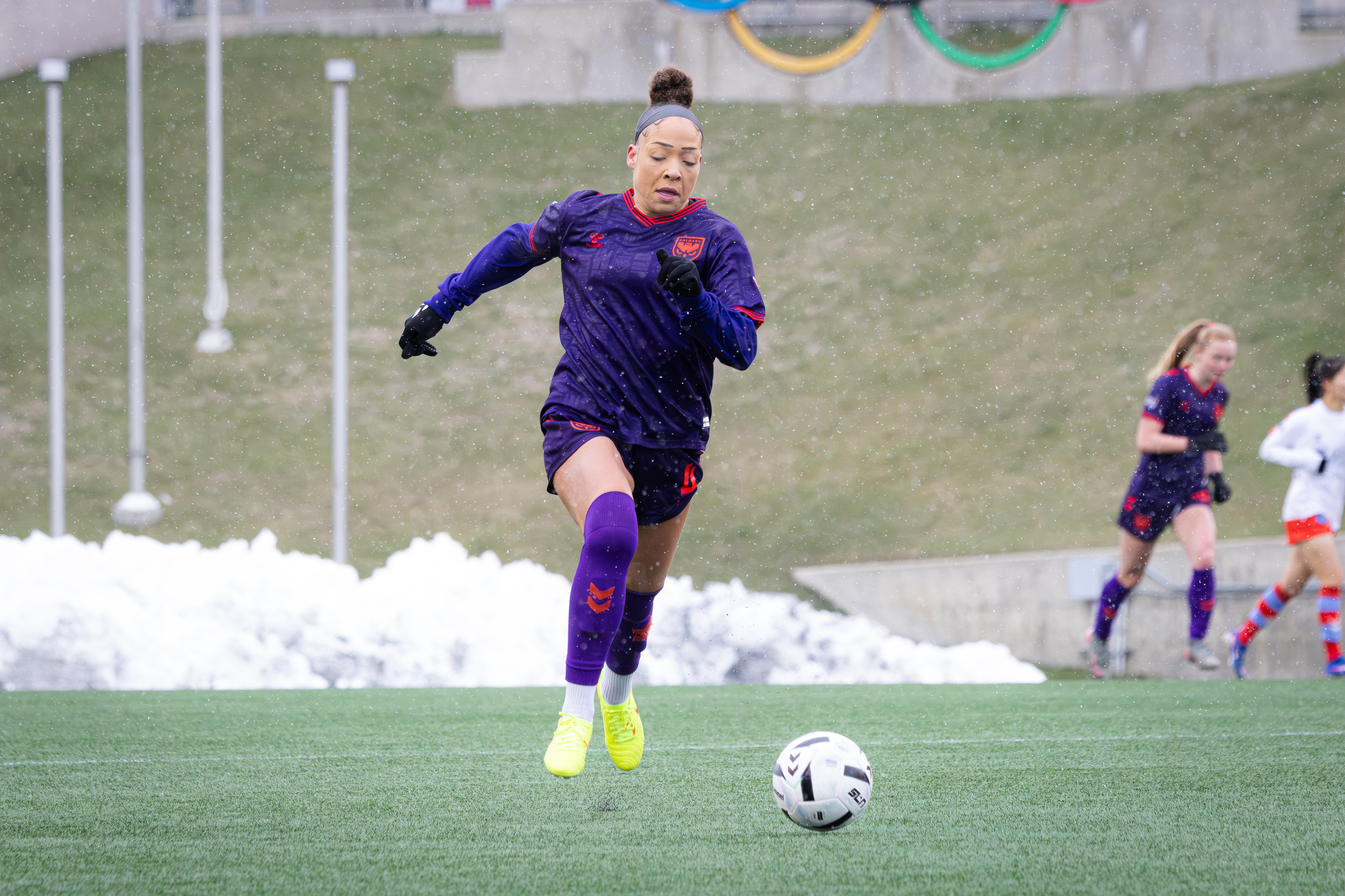 Jorian Baucom in action during the 2026 home opener