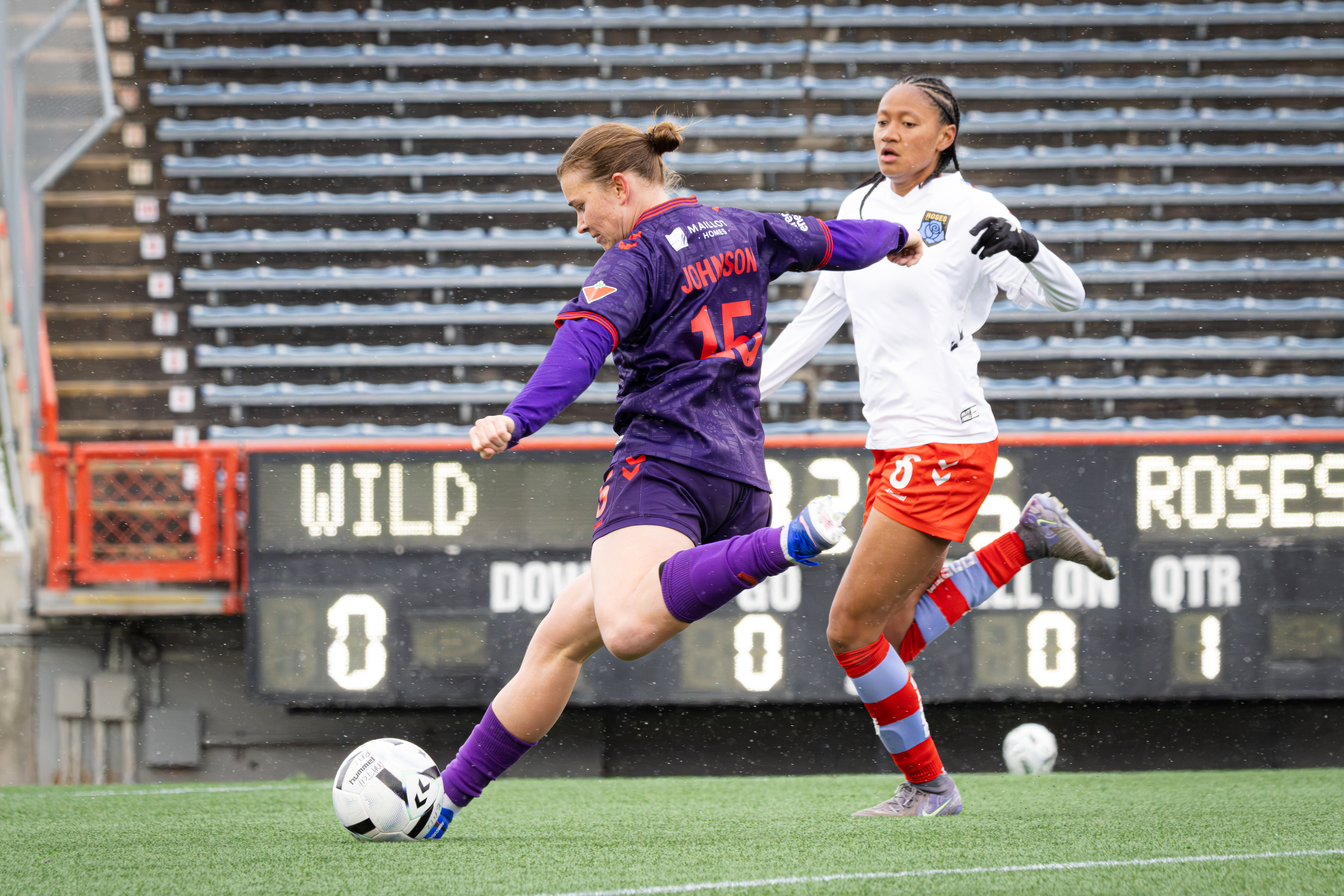 Kahli Johnson in action during the 2026 home opener